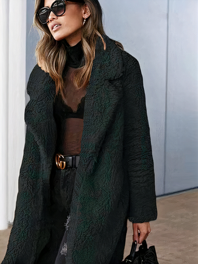 Damen langer und warmer eleganter Mantel | Winter