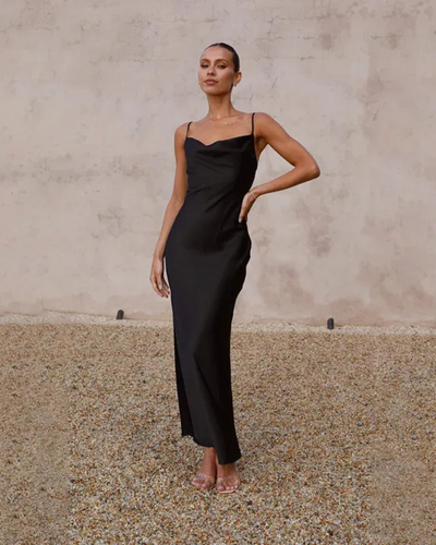 Damen langes elegantes Kleid für Hochzeitsgäste | Maxi