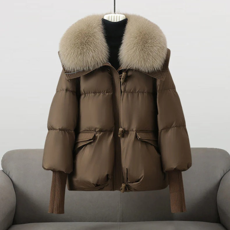 Damen luxuriöse Daunenjacke | Winter