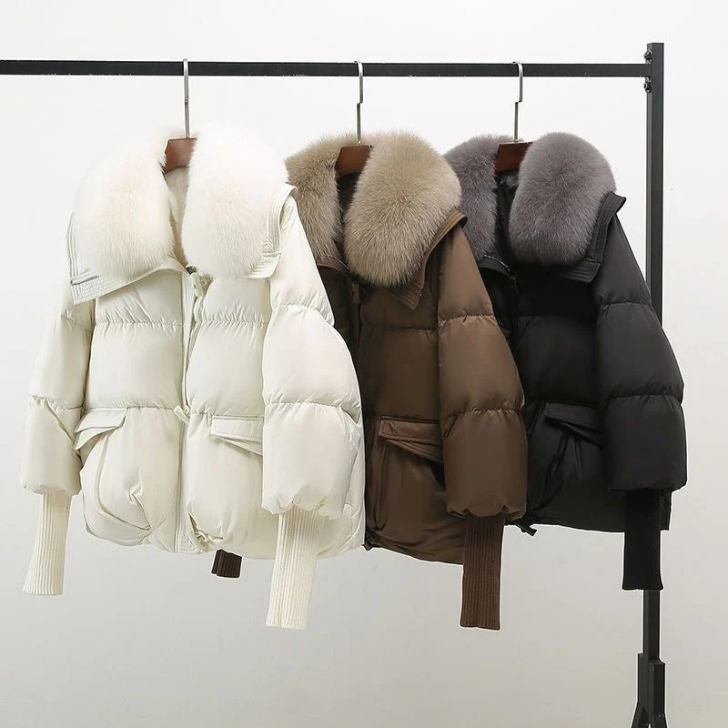 Damen luxuriöse Daunenjacke | Winter