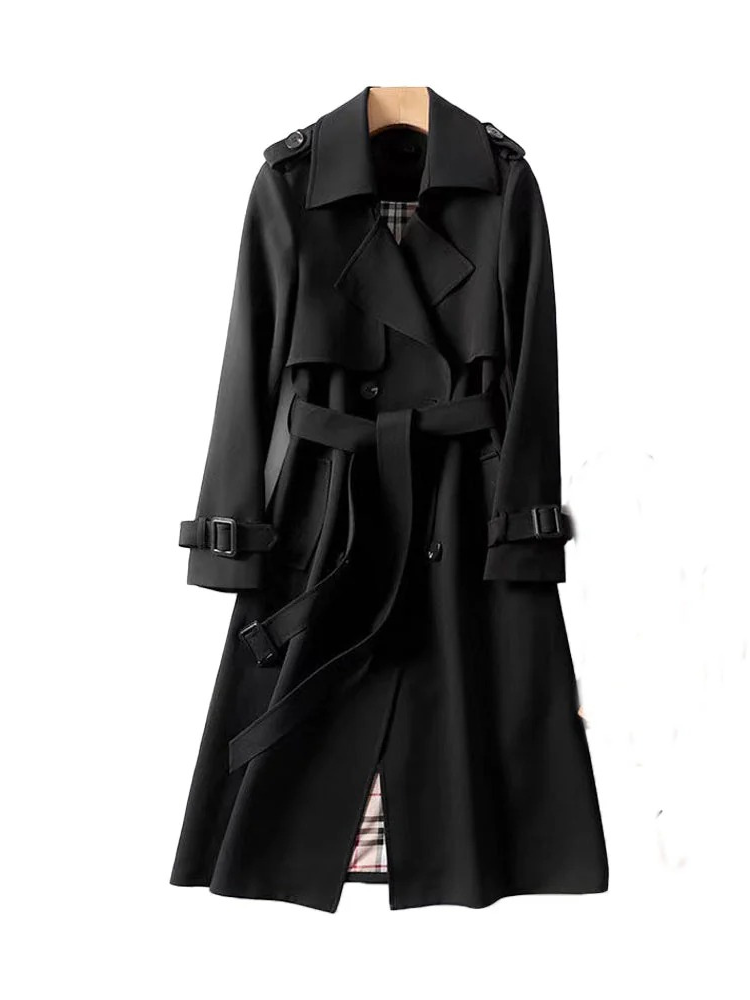 Damen luxuriöser klassischer Trenchcoat | Herbst