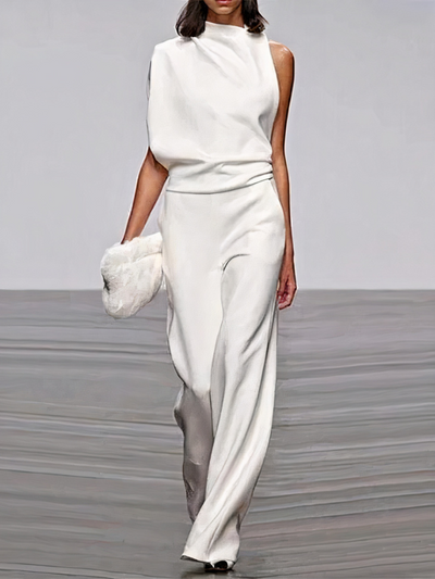 Damen moderner Jumpsuit mit weitem Bein | Hochzeitsgäste