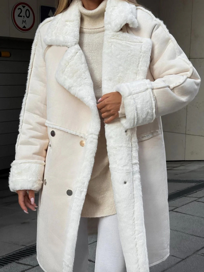 Damen modischer Wintermantel | Lang