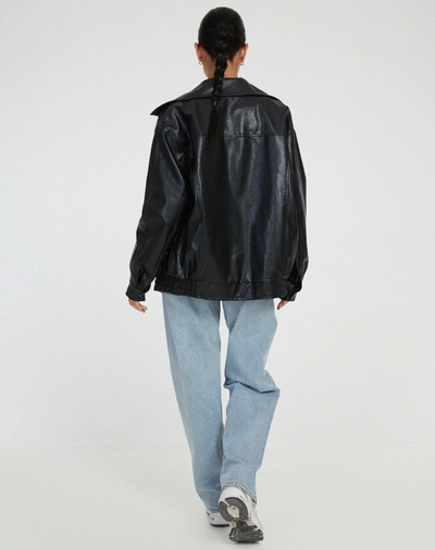 Damen oversized trendige Jacke | Lang