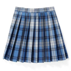 Damen Plissee Mini Rock | Schoolgirl Stil in Blau