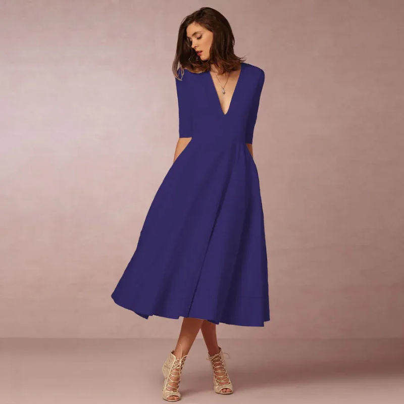 Damen schönes Vintage Prinzessinnenkleid | Midi