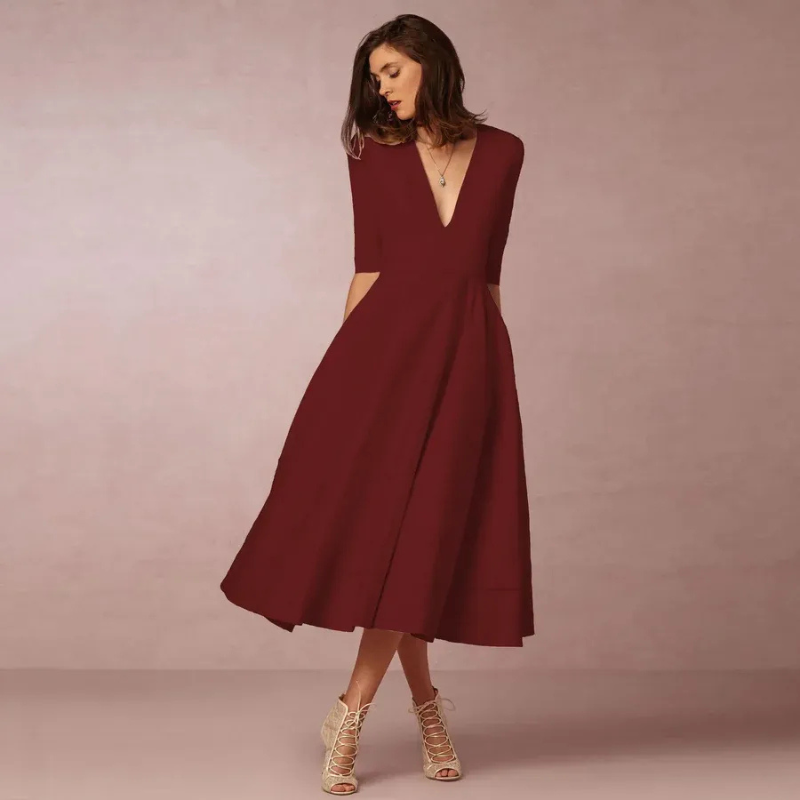 Damen schönes Vintage Prinzessinnenkleid | Midi