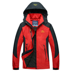 Hannah | Damen Steppjacke wasserdichte Outdoor-Kapuzenjacke leicht in Rot