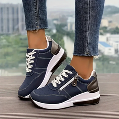 Damen stützende Walkingsneaker | Bequeme in Blau