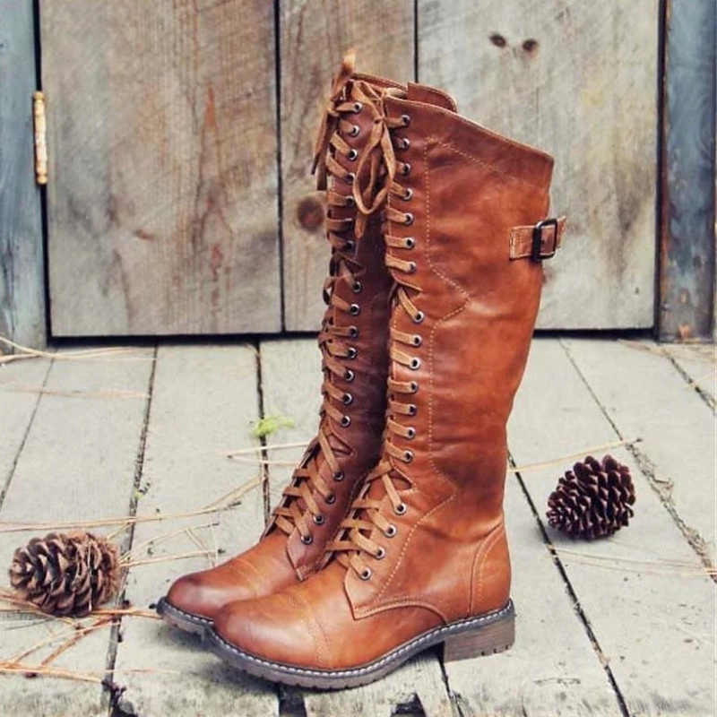 Damen stylische Vintage-Stiefel | Bequeme
