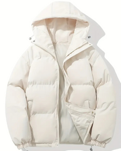 Damen trendige gefütterte Winterjacke | Warme in Beige