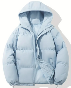 Damen trendige gefütterte Winterjacke | Warme in Hellblau