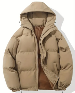Damen trendige gefütterte Winterjacke | Warme in Khaki