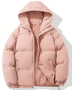 Damen trendige gefütterte Winterjacke | Warme in Rosa