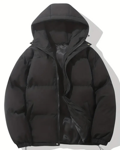 Damen trendige gefütterte Winterjacke | Warme in Schwarz