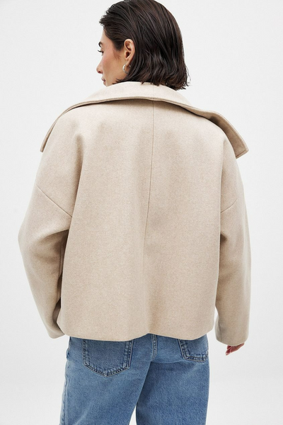 Damen Vintage-Doppelreiher-Mantel | Kurz