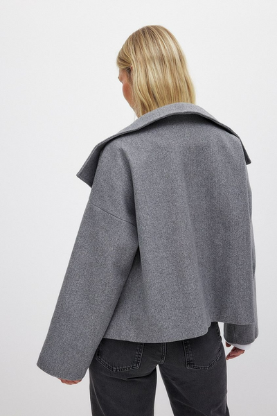 Damen Vintage-Doppelreiher-Mantel | Kurz