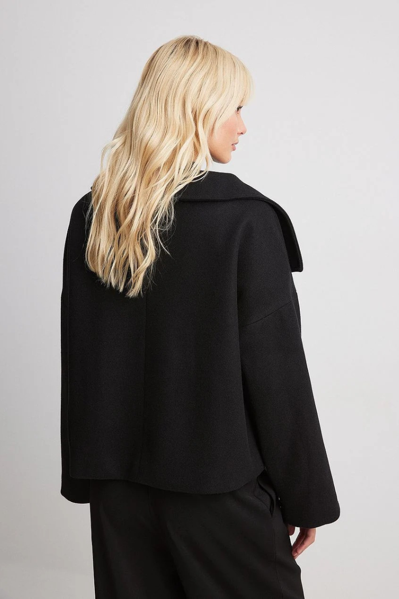 Damen Vintage-Doppelreiher-Mantel | Kurz