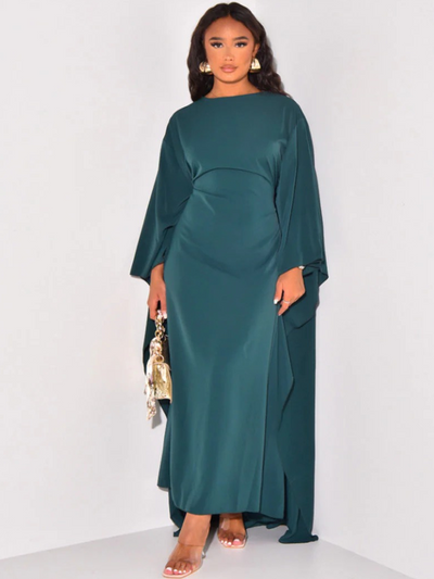 Damen Vintage-elegantes langes Kleid | Maxi