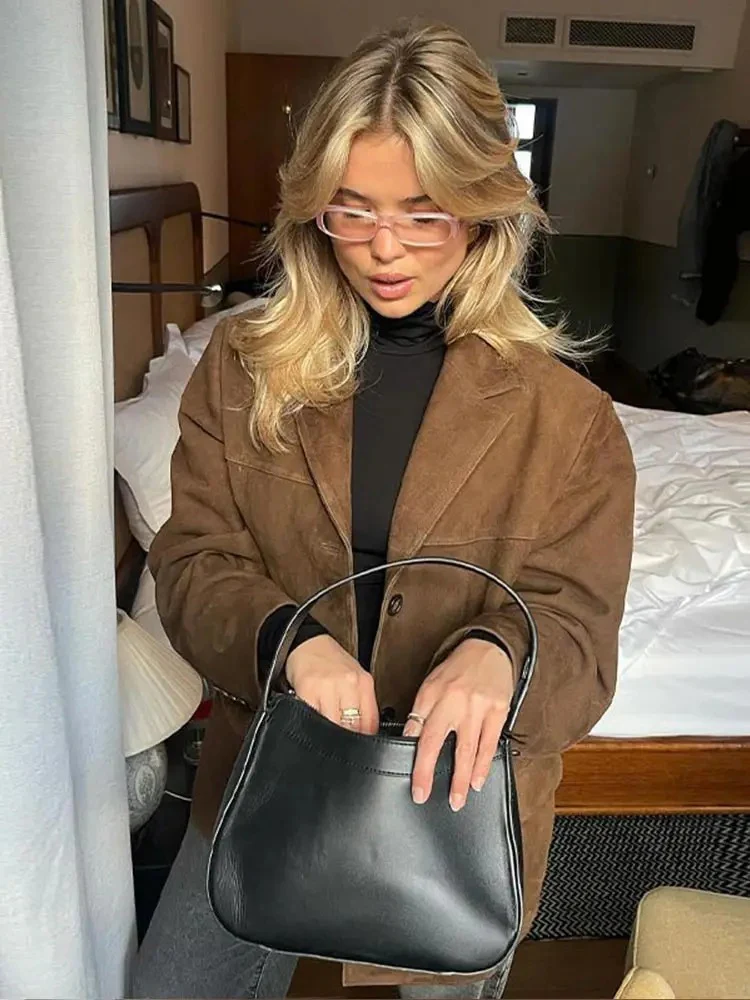 Damen Vintage-Herbstmantel | übergroß