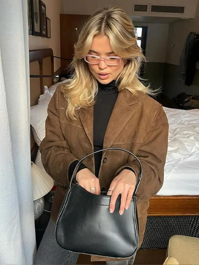 Damen Vintage-Herbstmantel | übergroß