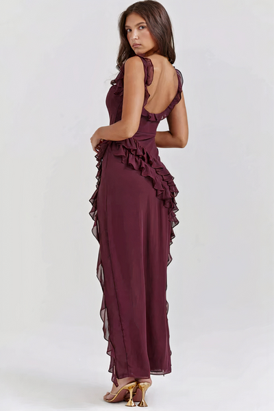 Damen Vintage-stylisches Partykleid | Maxi