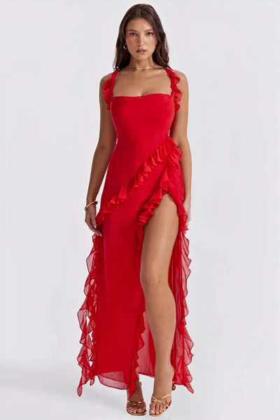 Damen Vintage-stylisches Partykleid | Maxi