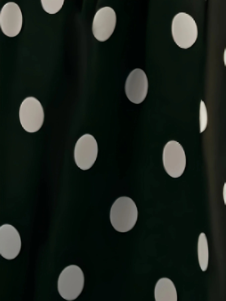 Damen Vintage-Wickelkleid mit Polka-Dots | Midi