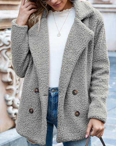 Damen weicher und warmer Mantel | Winter