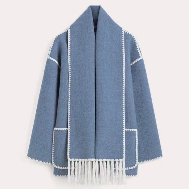 Damen-Woll-Cape-Jacke - Isolde