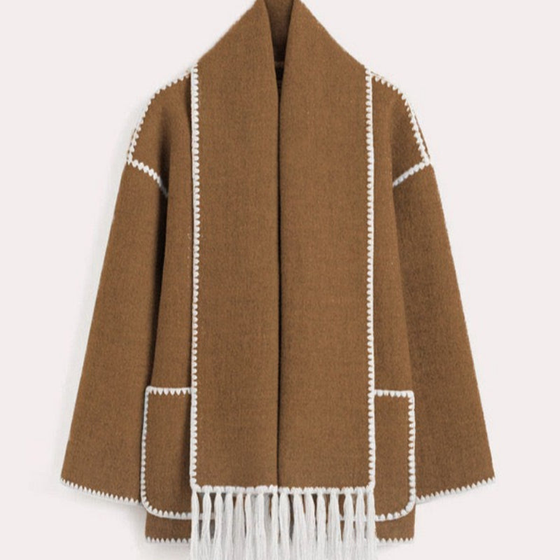 Damen-Woll-Cape-Jacke - Isolde