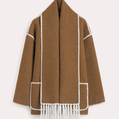 Damen-Woll-Cape-Jacke - Isolde