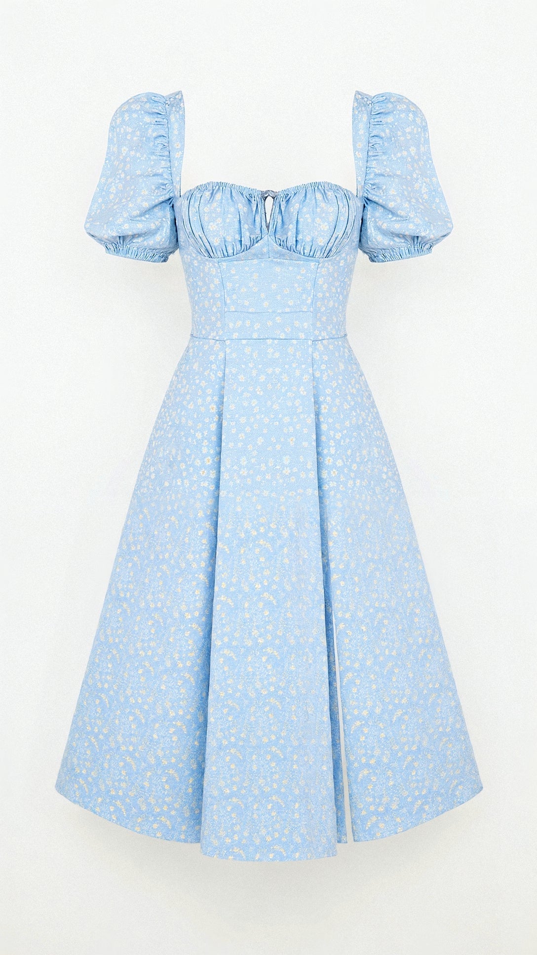 Daniela - Midikleid - Quadratische Halslinie