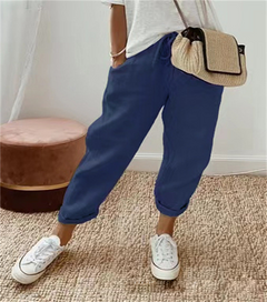 Micah - Bequeme lockere Hose für Frauen in Dunkelblau