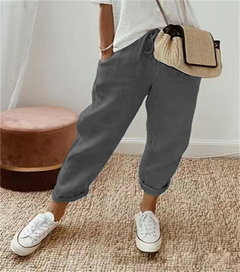 Micah - Bequeme lockere Hose für Frauen in Dunkelgrau
