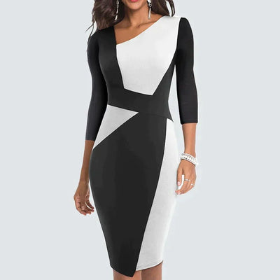 Marika - Patchwork-Bleistiftkleid