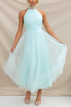 Serrena - Elegantes Rollkragenkleid für Damen in Grün