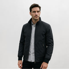Denver | Herren Klassische Reißverschluss Jacke in Schwarz