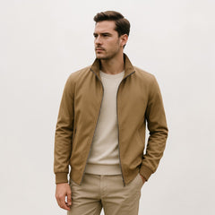 Denver | Herren Klassische Reißverschluss Jacke in Khaki