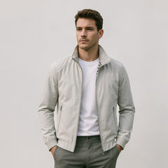 Denver | Herren Klassische Reißverschluss Jacke in Grau