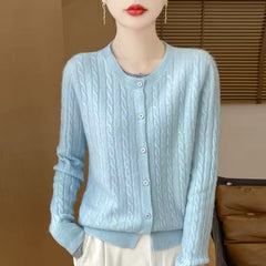 Sophia - Bequeme Strickjacke in Blau