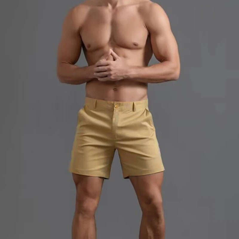 Atmungsaktive Men's Straight Fit Sommer Shorts