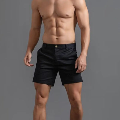 Atmungsaktive Men's Straight Fit Sommer Shorts