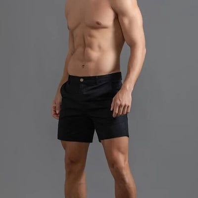 Atmungsaktive Men's Straight Fit Sommer Shorts