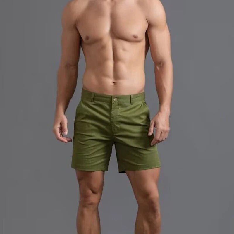 Atmungsaktive Men's Straight Fit Sommer Shorts