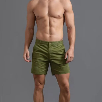 Atmungsaktive Men's Straight Fit Sommer Shorts
