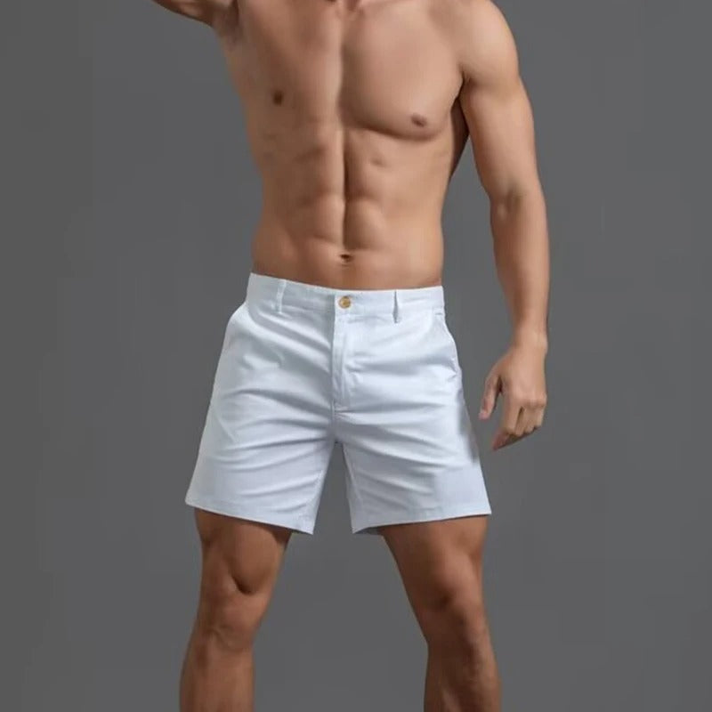 Atmungsaktive Men's Straight Fit Sommer Shorts