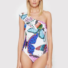Janna® | Rüschenbadeanzug für Damen in Lila