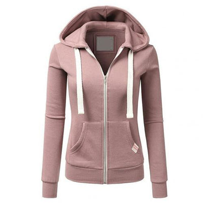 Damen-Kapuzenpullover mit Reißverschluss und Kapuze | Winter
