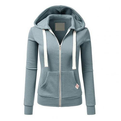 Damen-Kapuzenpullover mit Reißverschluss und Kapuze | Winter